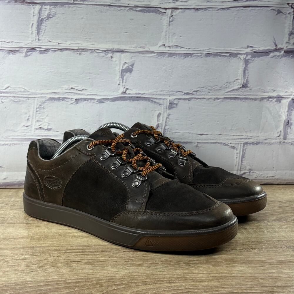 Keen Glenhaven Brown Leather Sneakers Men's Size 10 Walking Casual